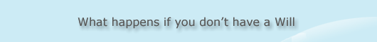 What happens if you dont have a Will