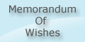 Memorandum of Wishes